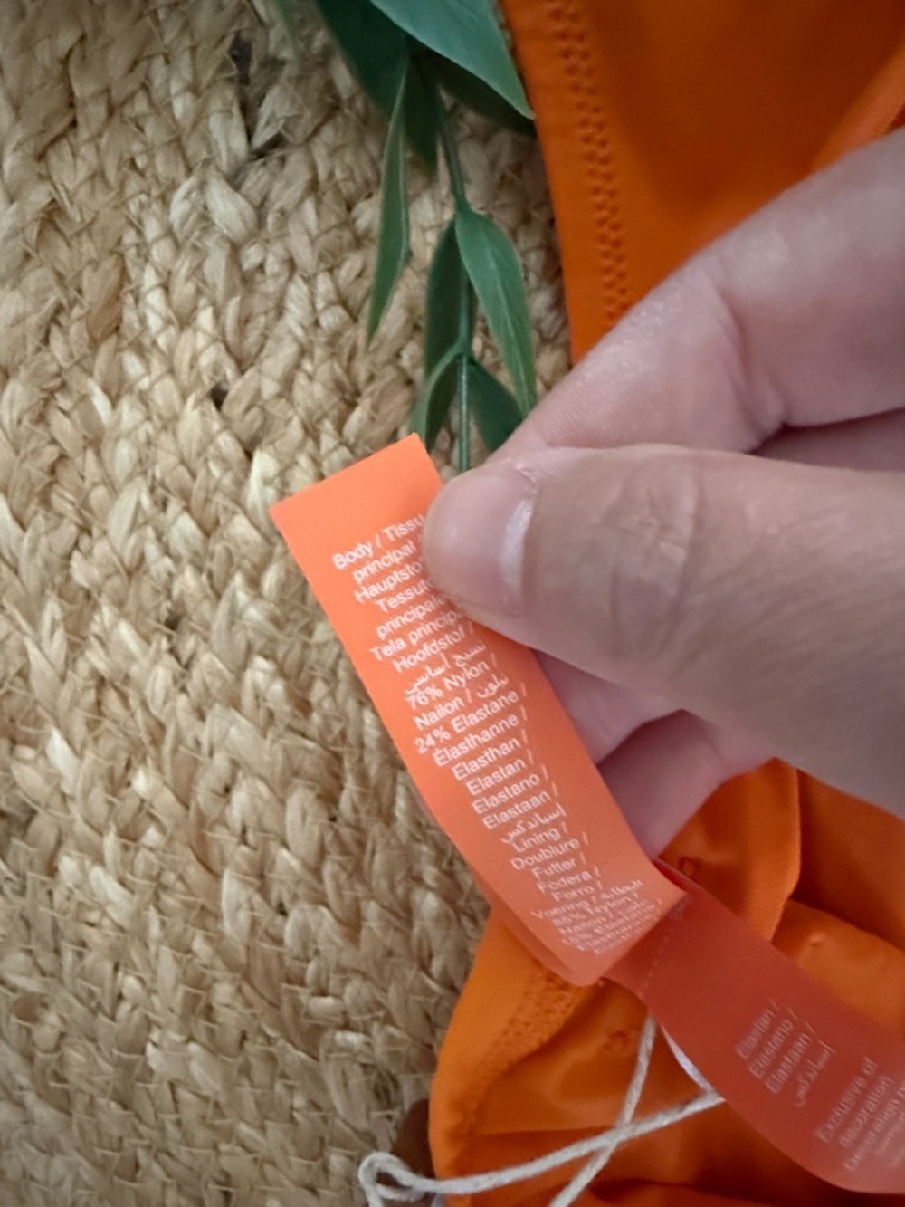 SKIMS Orange High Cut Cheeky Tanga Mod Coverage Bikini Bottom. 2X - Picture 6 of 6